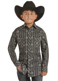 Boy's Rock & Roll Cowboy Snap Front Shirt #RRBSOSRZ0J