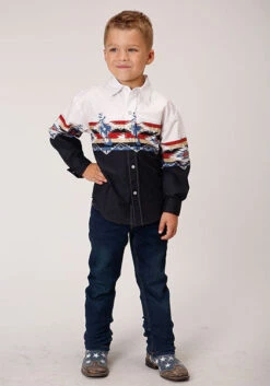 Boy's Roper Snap Front Shirt #03-030-0421-0400 -Little Cowboys ce8f78ce556dce57f4f730f5b7453495