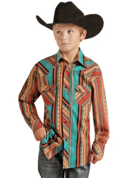 Boy's Rock & Roll Cowboy Snap Front Shirt #RRBSOSRZ0Y
