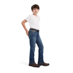 Little Cowboys 36 Boy's Ariat B5 Slim Bracken Straight Jean #10042202