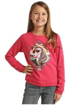 Girl's Rock & Roll Cowgirl T-Shirt #RRGT91R075