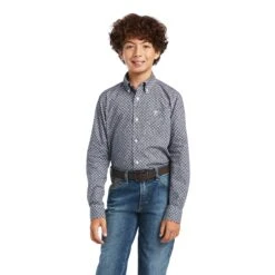 Children's Ariat Bo Classic Fit Button Down Shirt #10040732
