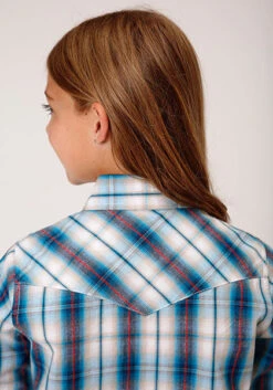 Girl's Roper Snap Front Shirt #03-080-0062-4032BU -Little Cowboys dbdee5c804d368ec1312b2da706c3e5f