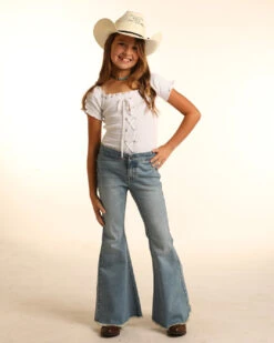 Girl's Rock & Roll Cowgirl Bell Bottom Jean #RRGD7PRZSZ -Little Cowboys dde0679e5fd7fa5febf3e3386ee8e557