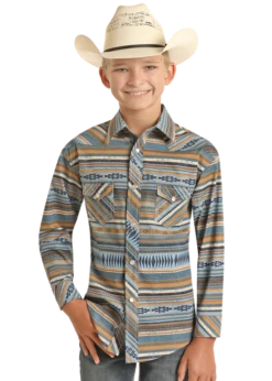 Boy's Rock & Roll Cowboy Snap Front Shirt #RRBSOSR0R2