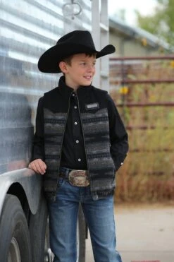 Boy's Cinch Blanket Stripe Vest #MWV5050002