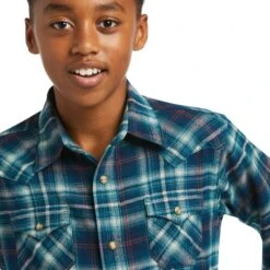 Boy's Ariat Hastings Retro Fit Snap Front Shirt #10038070 -Little Cowboys e92052343ec69747ad09e47cf4230a82