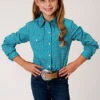 Girl's Roper Snap Front Shirt #03-080-0225-4009