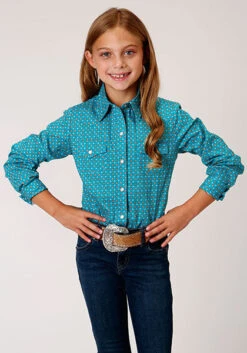 Little Cowboys 14 Girl's Roper Snap Front Shirt #03-080-0225-4009