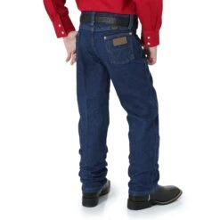 Boy's Wrangler Cowboy Cut Original Fit Jean #13MWZBP (8-16) -Little Cowboys ww re 13MWZBP hr 2